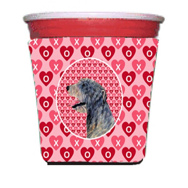 Carolines Treasures Irish Wolfhound Red Solo Cup bottle sleeve Hugger - SS4506RSC