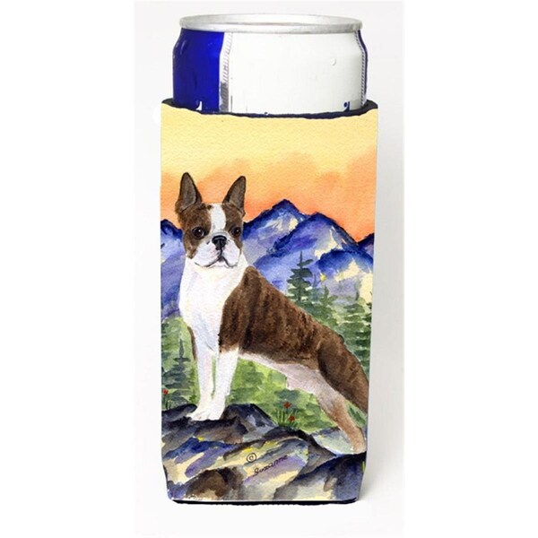 Carolines Treasures Boston Terrier Michelob Ultra bottle sleeve for Slim Can - SS8162MUK