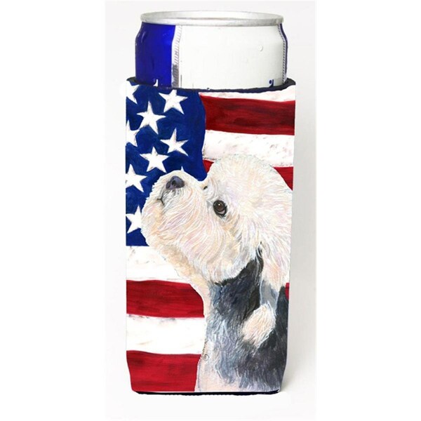 Carolines Treasures Usa American Flag With Dandie Dinmont Terrier Michelob Ultra s For Slim Cans - 12 oz. - SS4030MUK