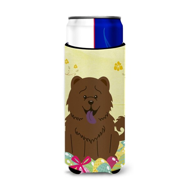 Carolines Treasures Easter Eggs Chow Chow Chocolate Michelob Ultra Hugger for Slim Cans - BB6141MUK