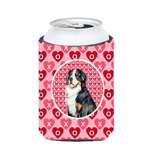 Carolines Treasures Bernese Mountain Dog Valentines Love And Hearts Can Or bottle sleeve Hugger - 12 oz. - LH9154CC