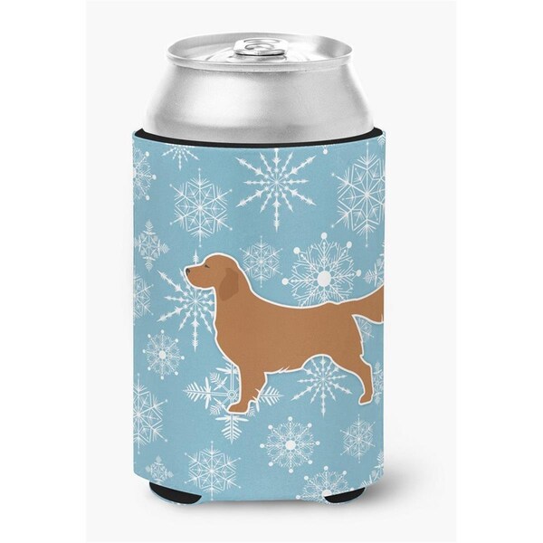 Carolines Treasures Winter Snowflake Golden Retriever Can or Bottle Hugger - BB3504CC