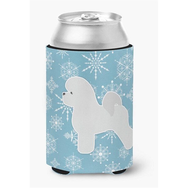 Carolines Treasures Winter Snowflake Bichon Frise Can or Bottle Hugger - BB3545CC