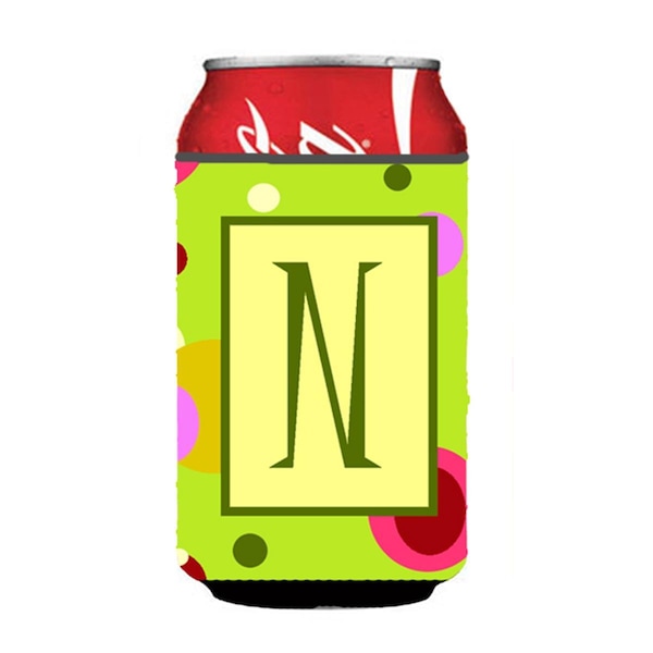 Carolines Treasures Letter N Initial Monogram - Green Can or Bottle  Hugger - CJ1010-NCC
