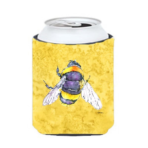 Carolines Treasures Bee On Yellow Can Or bottle sleeve Hugger - 12 oz. - 8852CC