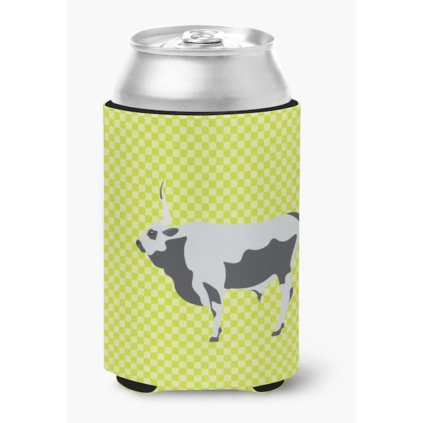 Carolines Treasures Hungarian Grey Steppe Cow Green Can or Bottle Hugger - BB7650CC