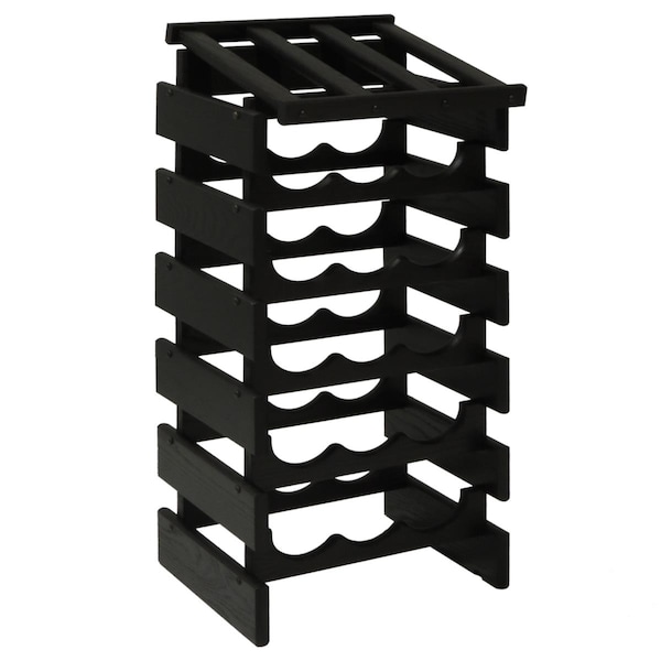Razoredge 18 Bottle Dakota Wine Rack with Display Top - Black - RA3934966