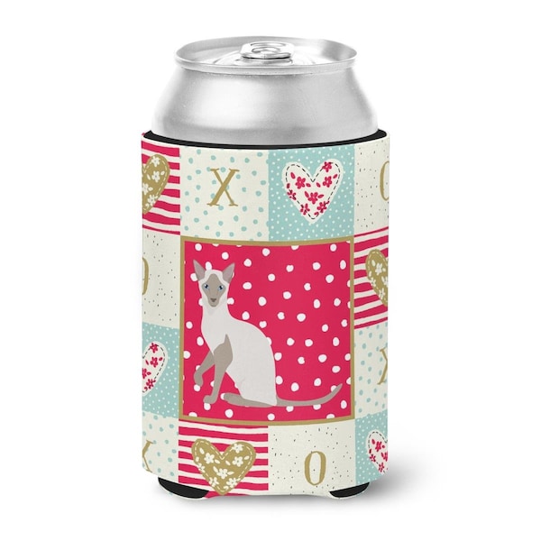 Carolines Treasures 12 oz Siamese Modern Cat Love Can or Bottle Hugger - CK5786CC