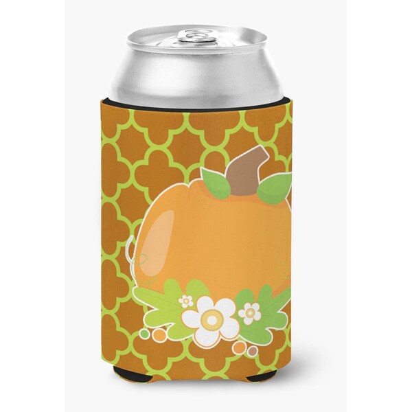 Carolines Treasures Fall Pumpkin Orange Quatrfoil Can or Bottle Hugger - BB6919CC