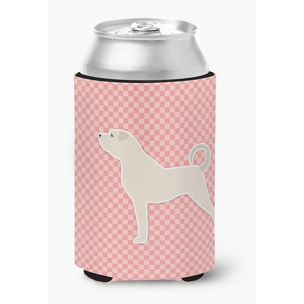 Carolines Treasures Anatolian Shepherd Checkerboard Pink Can or Bottle Hugger - BB3677CC