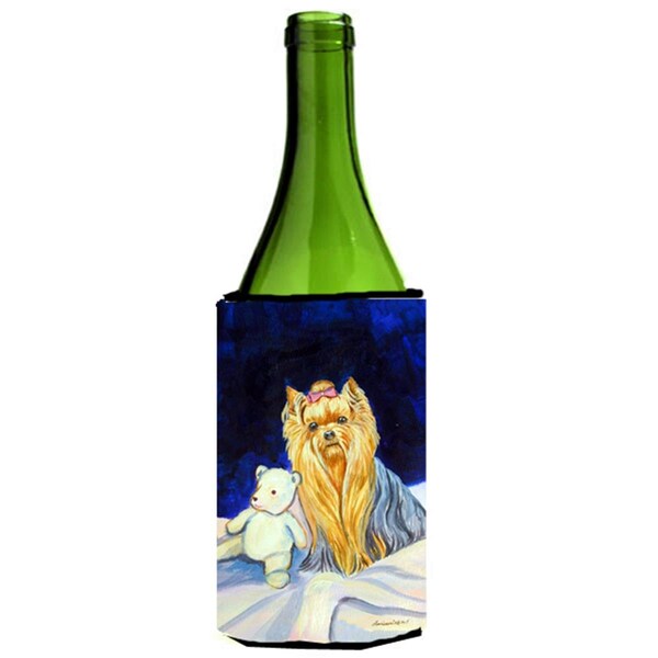 Carolines Treasures Yorkie Wine bottle sleeve Hugger - 24 oz. - 7221LITERK