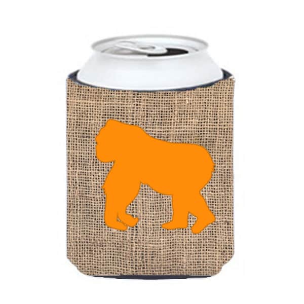 Carolines Treasures Gorilla Burlap And Orange Can Or Bottle  Hugger - BB1129-BL-OR-CC