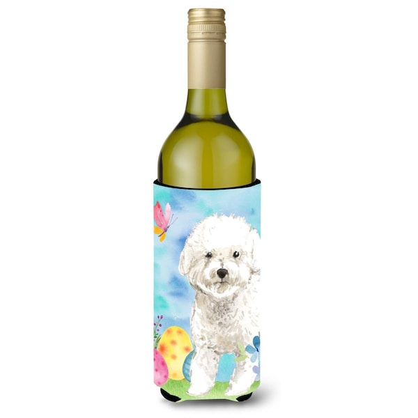 Carolines Treasures Easter Eggs Bichon Frise Wine Bottle Beverge Insulator Hugger - CK1925LITERK