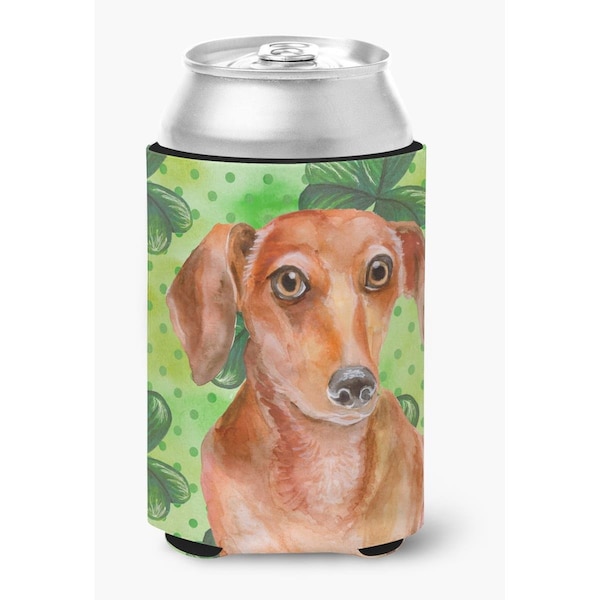 Carolines Treasures Red Dachshund St.Patricks Can or Bottle Hugger - BB9881CC