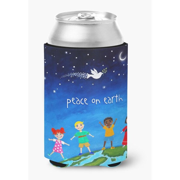 Carolines Treasures Peace on Earth Can or Bottle Hugger - VHA3039CC