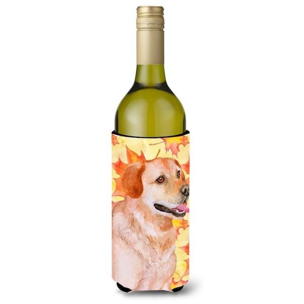 Carolines Treasures Labrador Retriever Fall Wine Bottle Beverge Insulator Hugger - BB9975LITERK