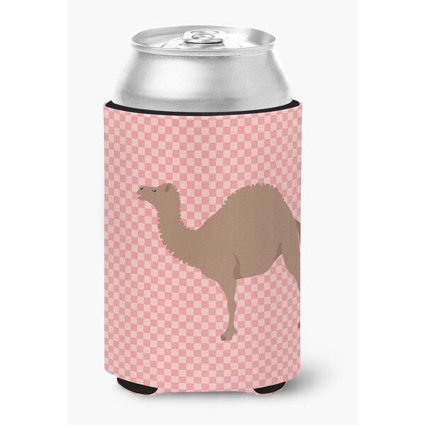 Carolines Treasures F1 Hybrid Camel Pink Check Can or Bottle Hugger - BB7819CC