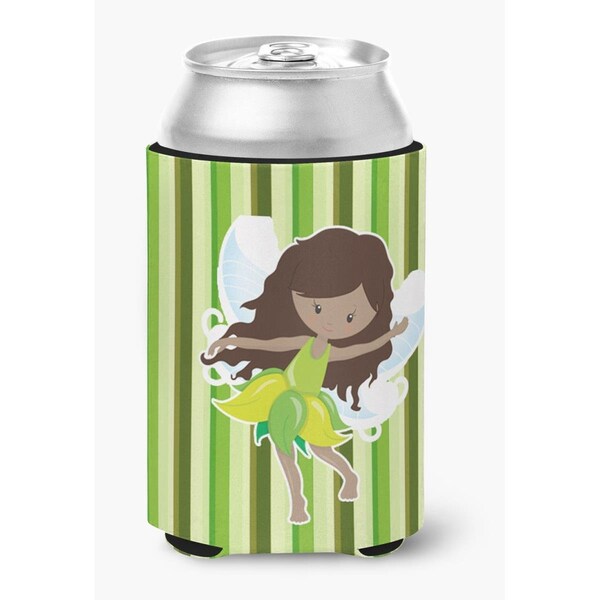 Carolines Treasures Fairy Green Stripes Can or Bottle Hugger - BB6912CC