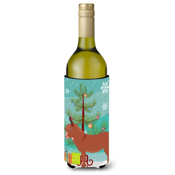 Carolines Treasures Irish Donkey Christmas Wine Bottle Beverge Insulator Hugger - BB9215LITERK