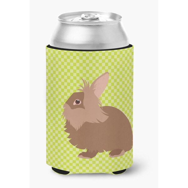 Carolines Treasures Lionhead Rabbit Green Can or Bottle Hugger - BB7786CC