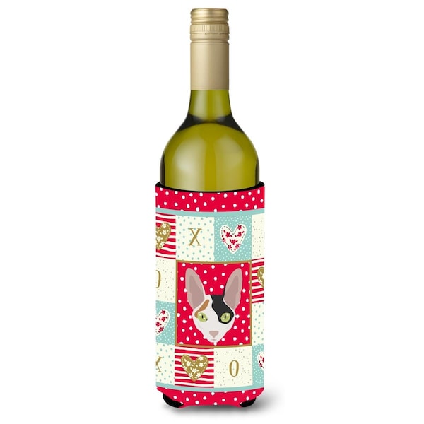 Carolines Treasures Cornish Rex Cat Wine Bottle Beverage Insulator Hugger - CK5107LITERK