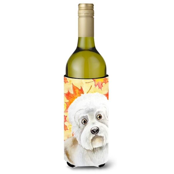 Carolines Treasures Dandie Dinmont Fall Wine Bottle Beverge Insulator Hugger - CK1407LITERK