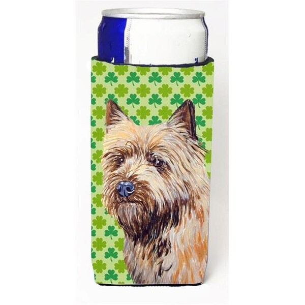 Carolines Treasures Carolines Treasures LH9185MUK Cairn Terrier St. Patricks Day Shamrock Portrait Michelob Ultra bottle sleeve for Slim Can - LH9185MUK