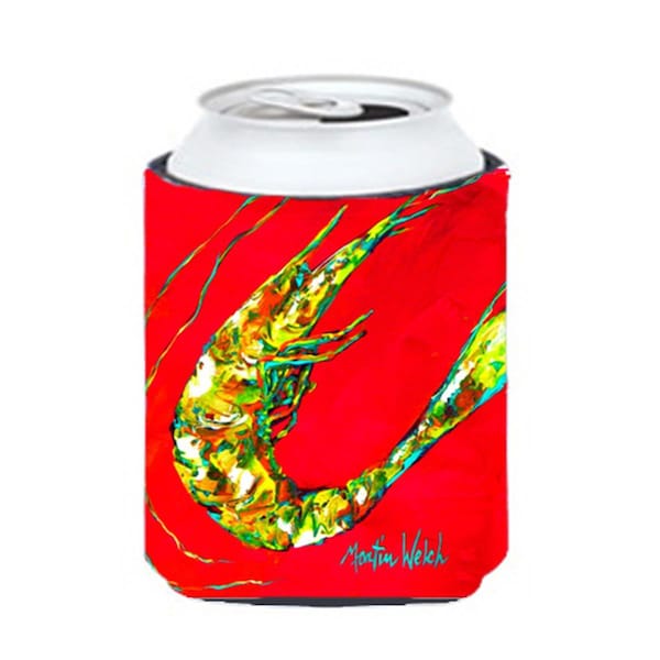 Carolines Treasures Shrimp Squiggles Can Or Bottle  Hugger - MW1061CC