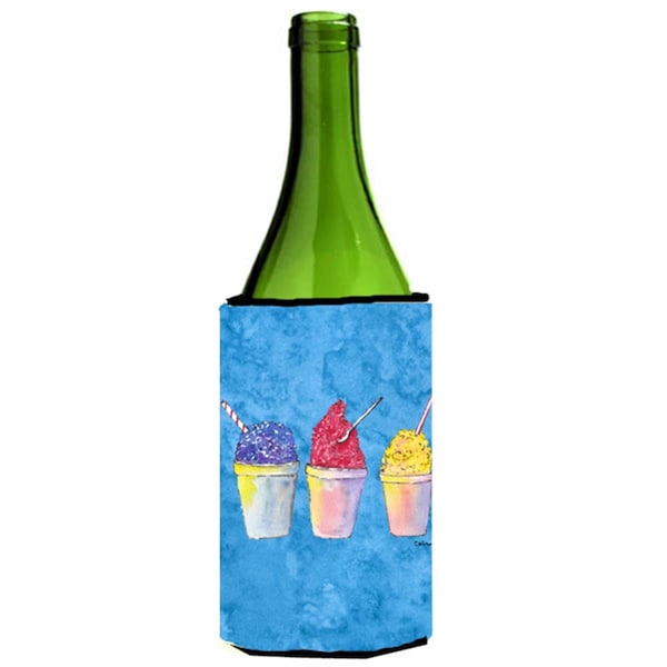Carolines Treasures Snowballs And Snowcones Wine bottle sleeve Hugger - 24 oz. - 8780LITERK