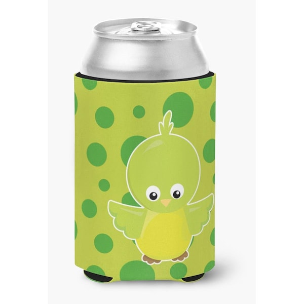 Carolines Treasures Bird on Green Polkadots Can or Bottle Hugger - BB7012CC