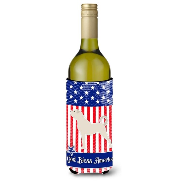 Carolines Treasures USA Patriotic Anatolian Shepherd Wine Bottle Beverge Insulator Hugger - BB3377LITERK