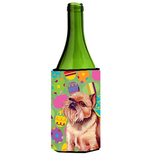 Carolines Treasures Brussels Griffon Easter Eggtravaganza Wine Bottle  Hugger - 24 oz. - LH9404LITERK