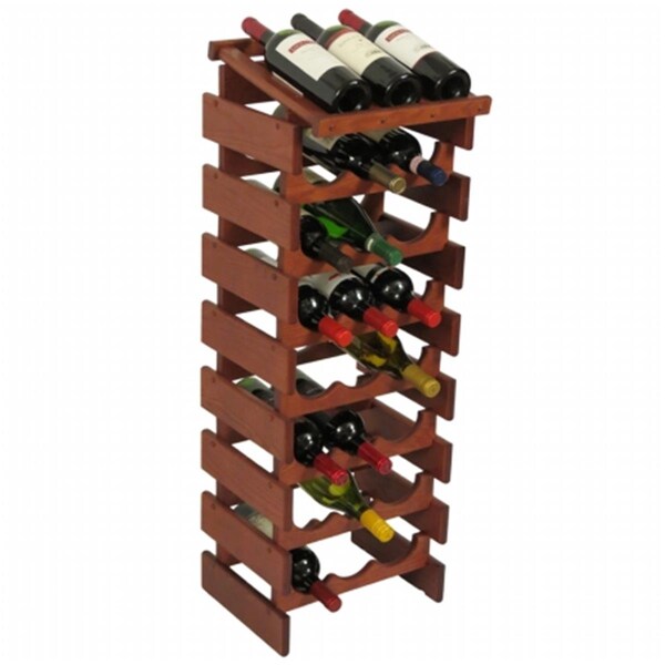 Razoredge 24 Bottle Dakota Wine Rack with Display Top - Mahogany - RA3276883