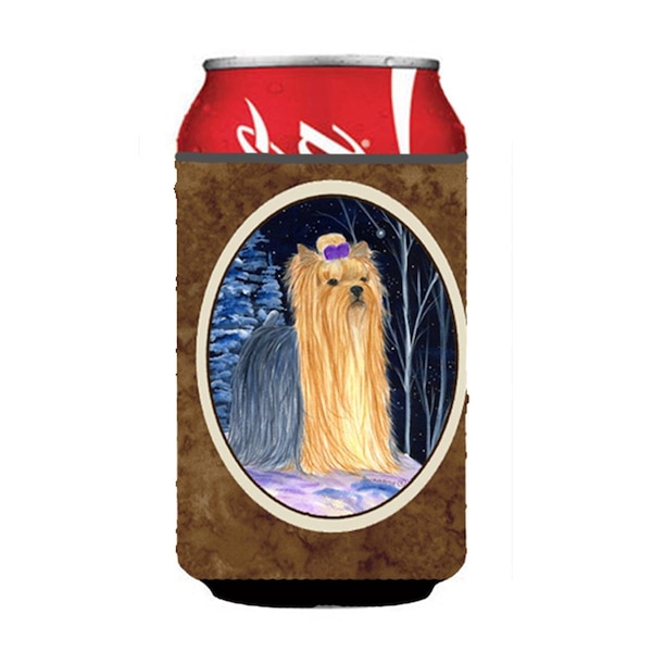 Carolines Treasures Starry Night Yorkie Can Or bottle sleeve Hugger - 12 oz. - SS8365CC