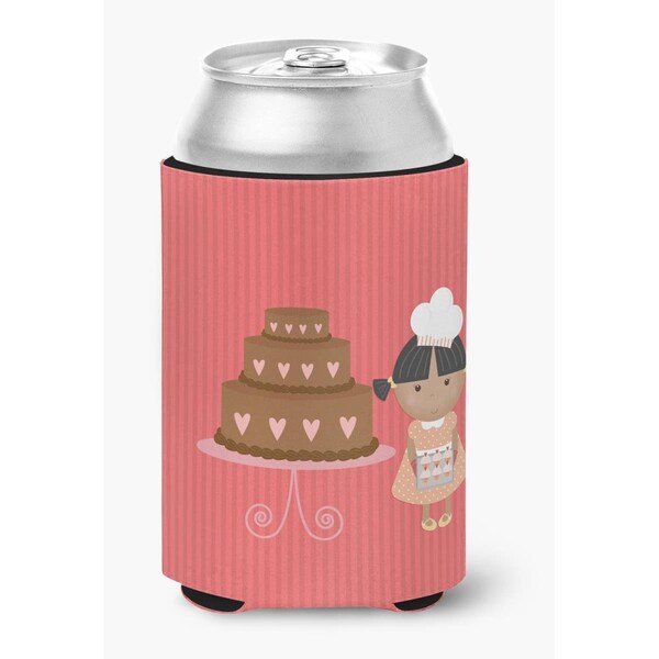 Carolines Treasures Valentines Cake Baker African American Can or Bottle Hugger - BB7264CC