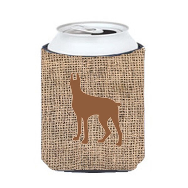 Carolines Treasures Great Dane Burlap And Brown Can Or Bottle  Hugger - BB1081-BL-BN-CC