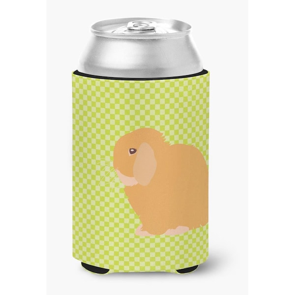 Carolines Treasures Holland Lop Rabbit Green Can or Bottle Hugger - BB7794CC