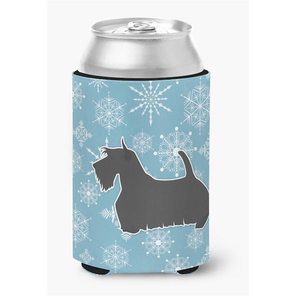 Carolines Treasures Winter Snowflake Scottish Terrier Can or Bottle Hugger - BB3569CC