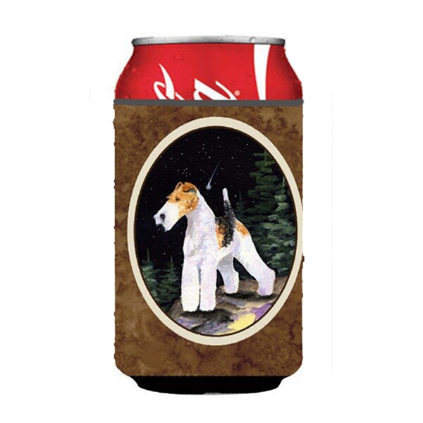 Carolines Treasures Starry Night Fox Terrier Can Or bottle sleeve Hugger - 12 oz. - SS8503CC