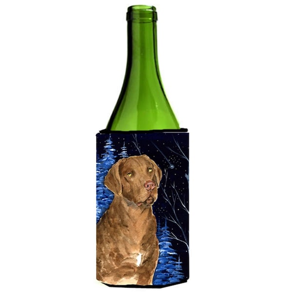 Carolines Treasures Starry Night Chesapeake Bay Retriever Wine bottle sleeve Hugger - SS8384LITERK