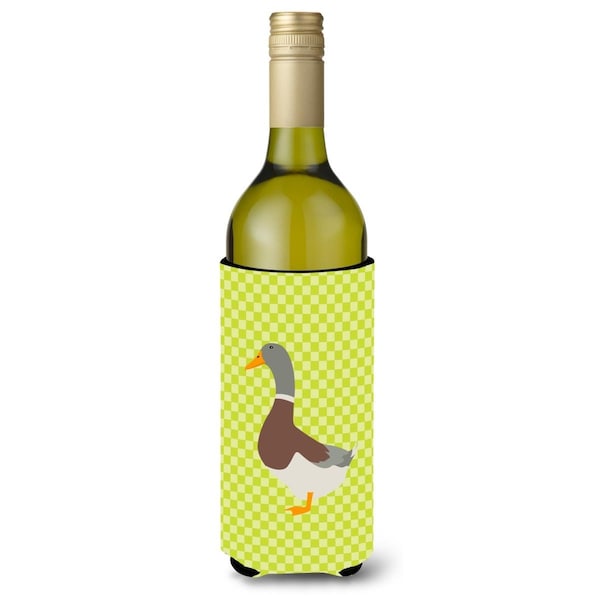 Carolines Treasures Saxony Sachsenente Duck Green Wine Bottle Beverge Insulator Hugger - BB7689LITERK