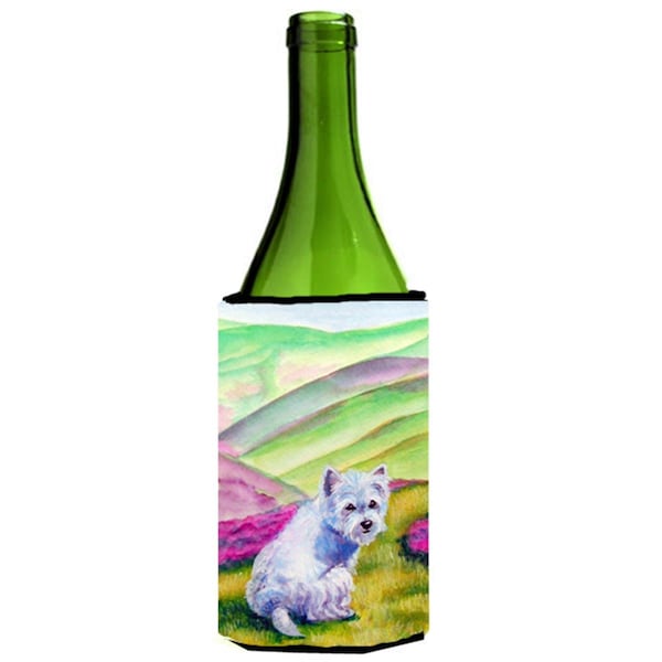 Carolines Treasures Westie Long Road Ahead Wine Bottle Beverage Insulator Hugger - 7429LITERK