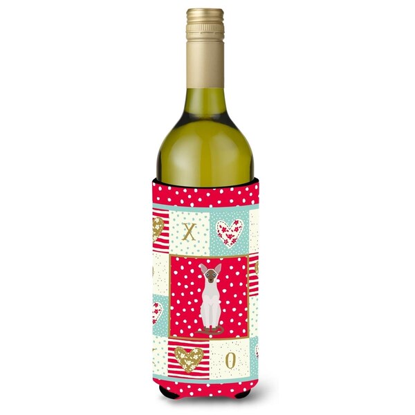 Carolines Treasures 24 oz Colorpoint Shorthair Cat Love Wine Bottle Hugger - CK5755LITERK