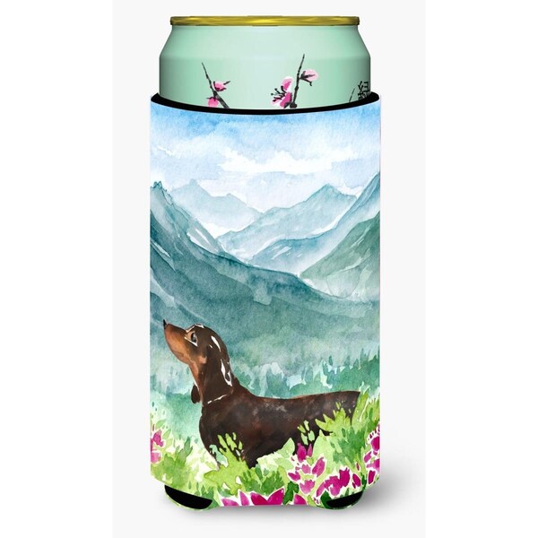 Carolines Treasures Mountian Flowers Dachshund Tall Boy Beverage Insulator Hugger - CK1993TBC