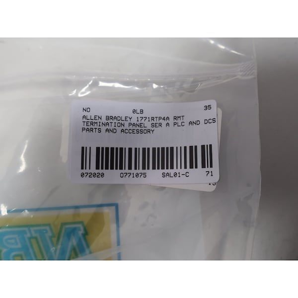 Panel de terminación RMT SER A para partes y accesorios de PLC y DCS - 1771RTP4A