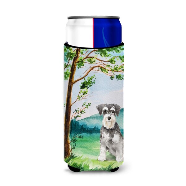 Carolines Treasures Under the Tree Schnauzer No.2 Michelob Ultra Hugger for Slim Cans - CK2564MUK