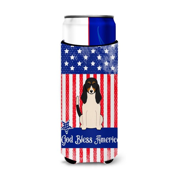 Carolines Treasures Patriotic USA Swiss Hound Michelob Ultra Hugger for Slim Cans - BB3039MUK