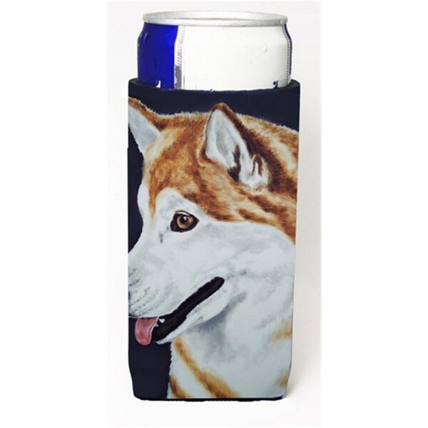 Carolines Treasures Siberian Husky Michelob Ultra Can coolers for Slim Cans - AMB1043MUK