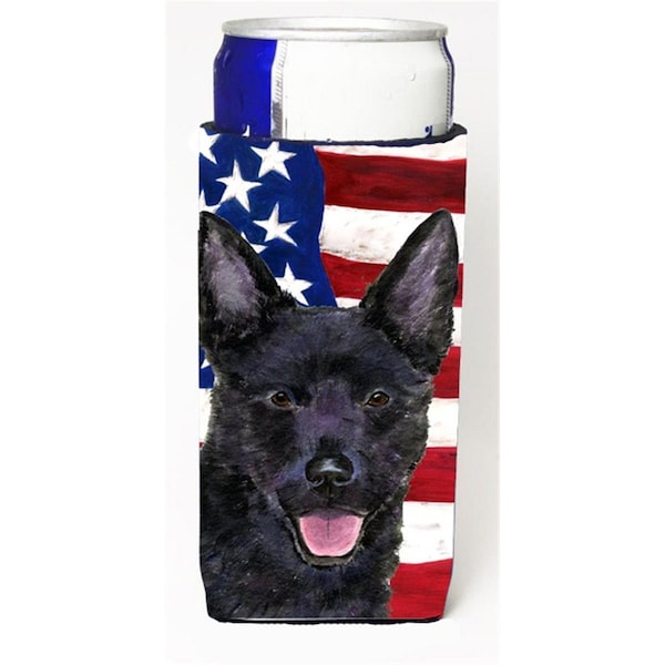 Carolines Treasures Usa American Flag With Australian Kelpie Michelob Ultra s For Slim Cans - 12 oz. - SS4025MUK