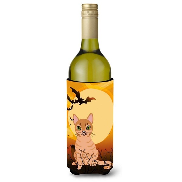 Carolines Treasures Halloween Australian Mist Cat Wine Bottle Beverge Insulator Hugger - BB4440LITERK